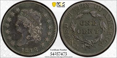 1812 1C Small Date N1BN