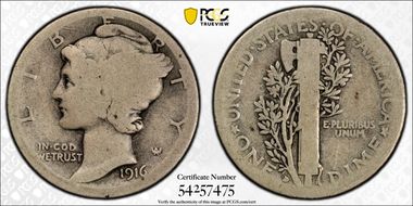 1916-D 10C AG3