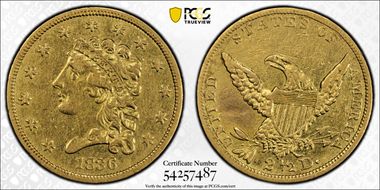 1836 $2.50 Block 8 N1