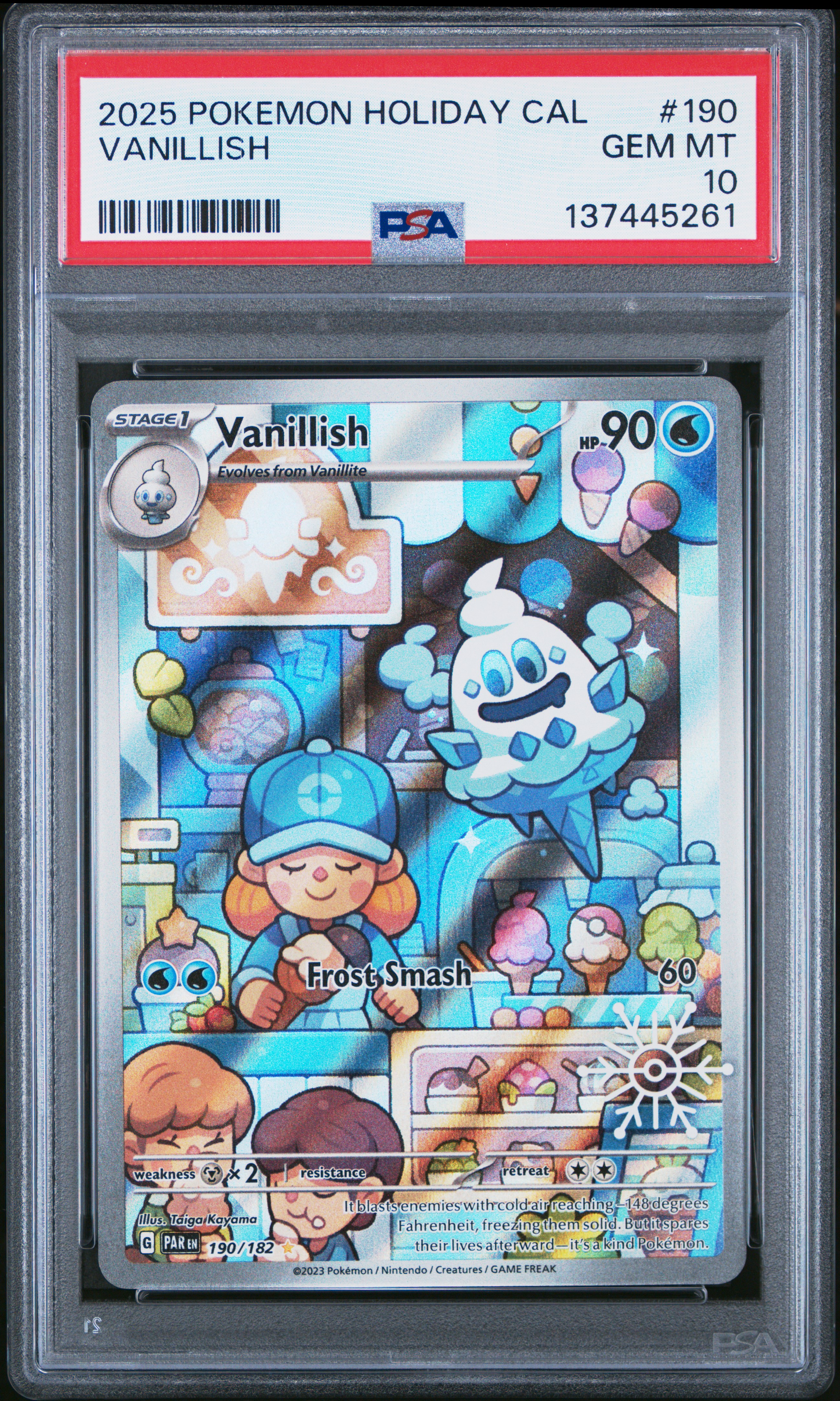 2025 #190 Vanillish PSA 10 Holiday Calendar
