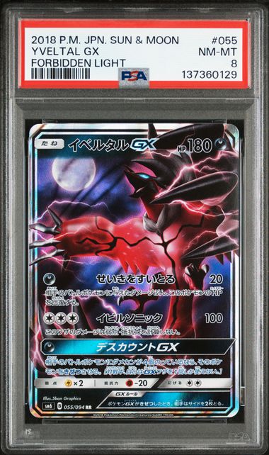 2018 Pokemon Sun & Moon GX #055 Yveltal front