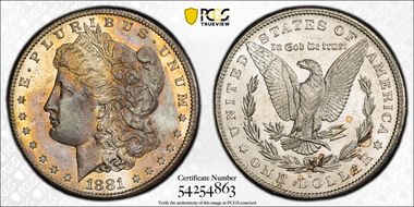 1881-S $1 MS63