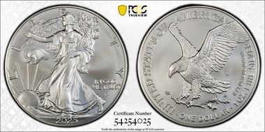 2025-W $1 Burnished Silver Eagle First Strike SP69