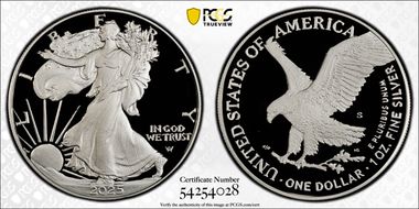 2025-S $1 Silver Eagle First Strike PR69DCAM