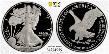 2025-S $1 Silver Eagle First Strike PR69DCAM