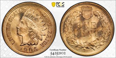 1905 1C MS65RD