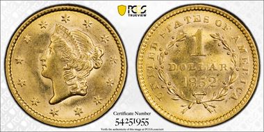 1852 G$1 MS63