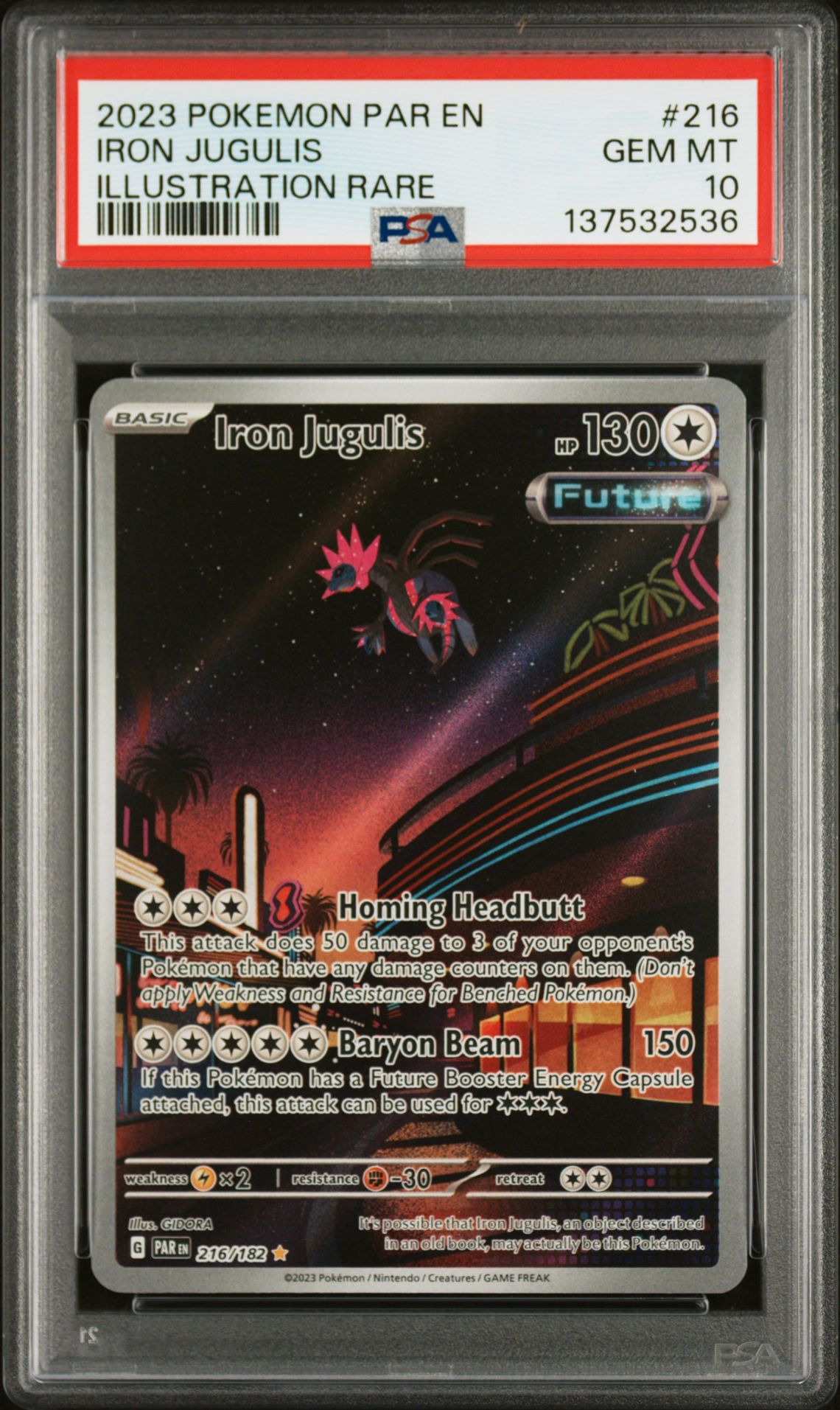 2023 Pokemon #216 Iron Jugulis front