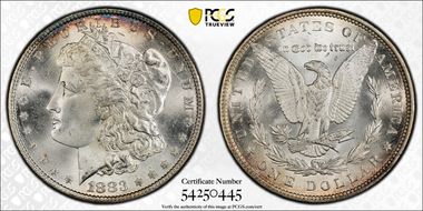 1883 $1 MS66