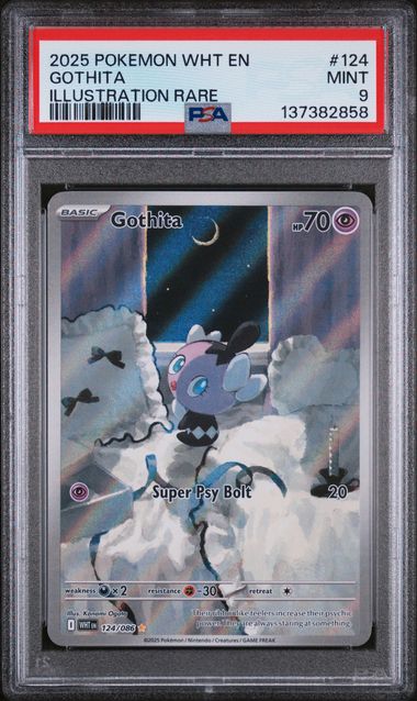 2025 Pokemon White Flare White #124 Gothita front