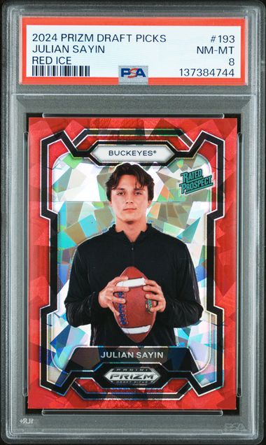 2024 Panini Prizm Draft Picks Red #193 Julian Sayin front