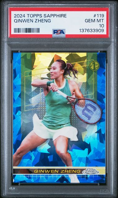 2024 Topps Topps Chrome Sapphire #119 Tennis Qinwen Zheng front