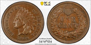 1869 1C VF35BN