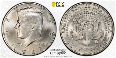 1988-D 50C MS67