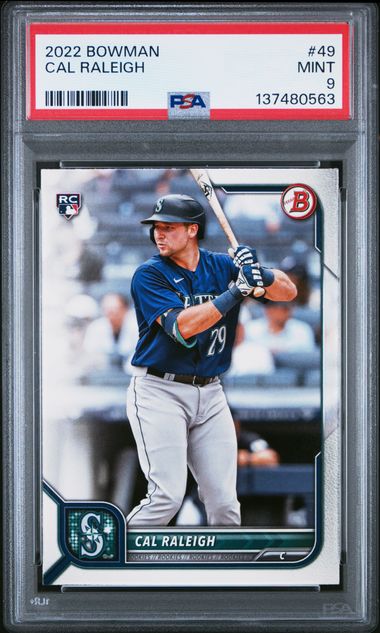 2022 Bowman #49 Cal Raleigh front
