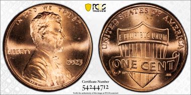 2023 1C Shield, Extra "V" MS66RD
