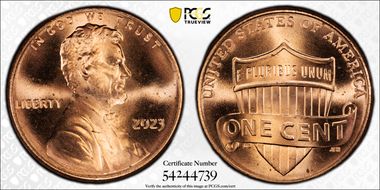 2023 1C Shield, Extra "V" MS65RD