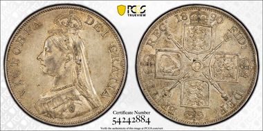 1890 Dbl Fl S-3923 AU55