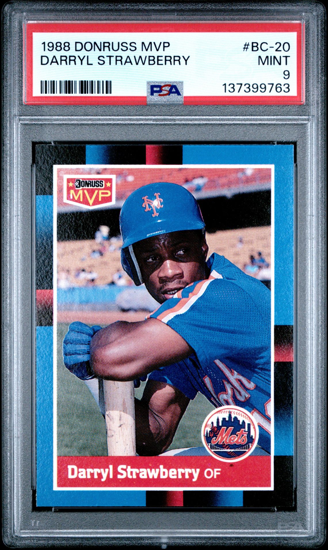 1988 Donruss DONRUSS MVP #BC-20 Darryl Strawberry front