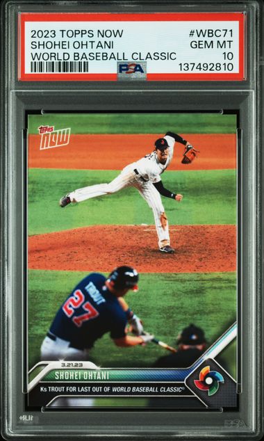 Topps Mike Trout+Shohei Ohtani front