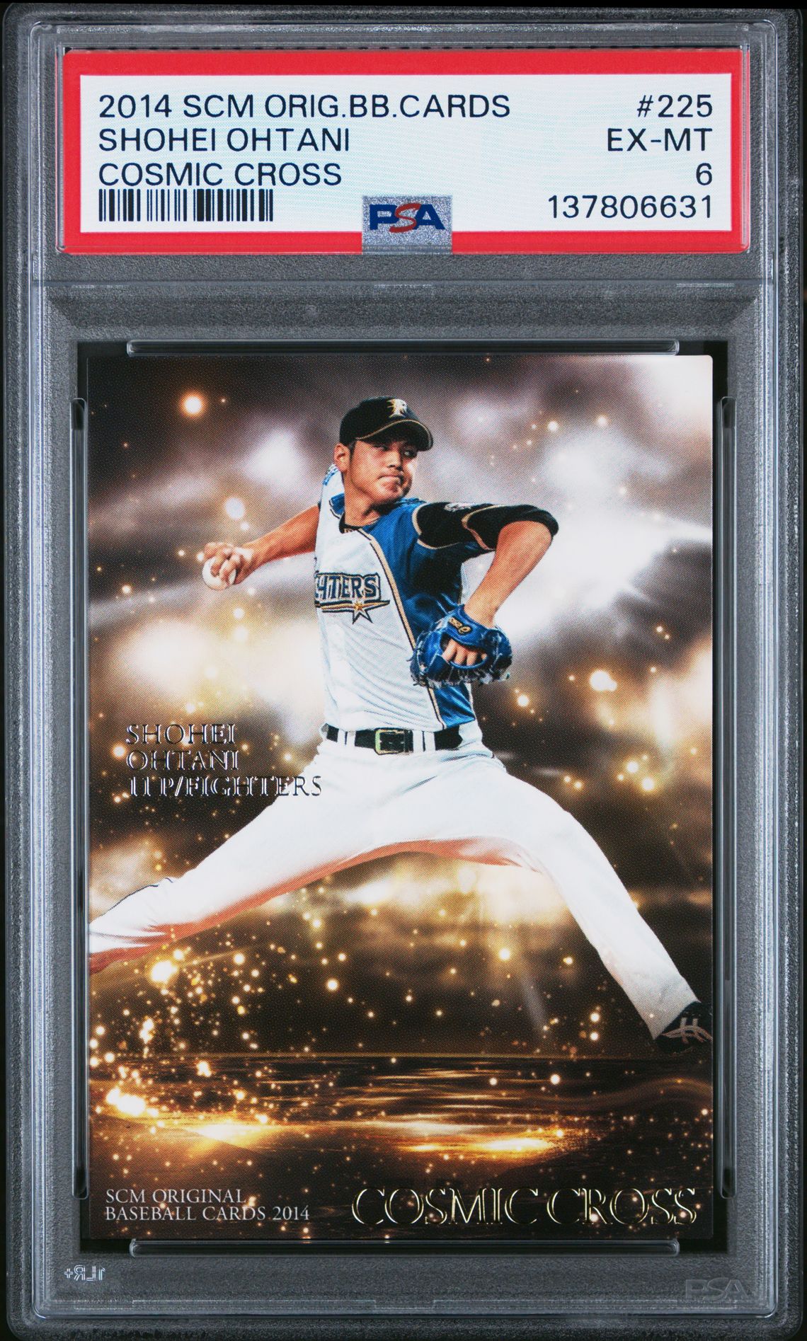 2014 SCM ORIGINAL BASEBALL CARDS COSMIC CROSS #225 Shohei Ohtani front