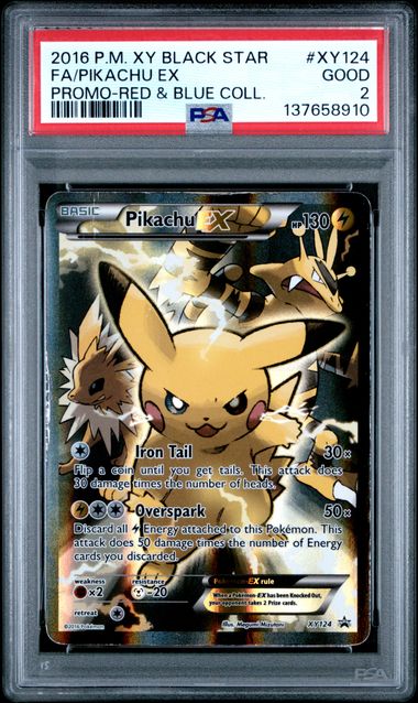 2016 Pokemon Black Star Promo Red Pikachu front
