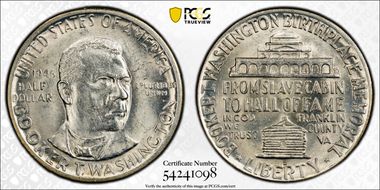 1946-D 50C Booker T. Washington MS64