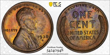1938-S 1C MS65BN