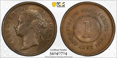 1875-W 1C MS62BN