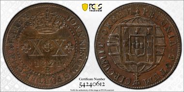 1821-R 20 R Mald-465.06 Star on Crown AU55BN