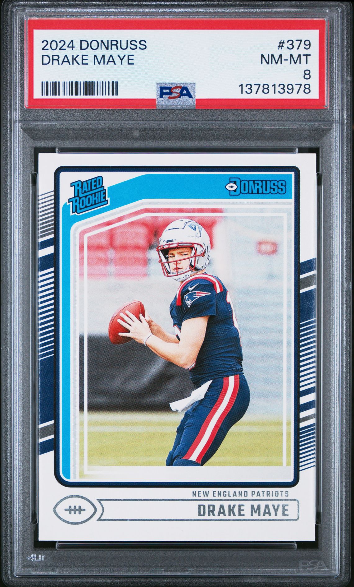 2024 Panini Donruss Drake Maye #379 Nm-Mt 8 front