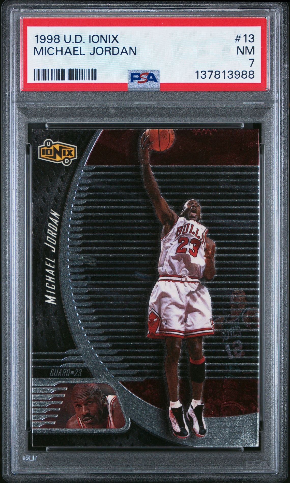 1998 Upper Deck Ionix Michael Jordan #13 Nm 7 front