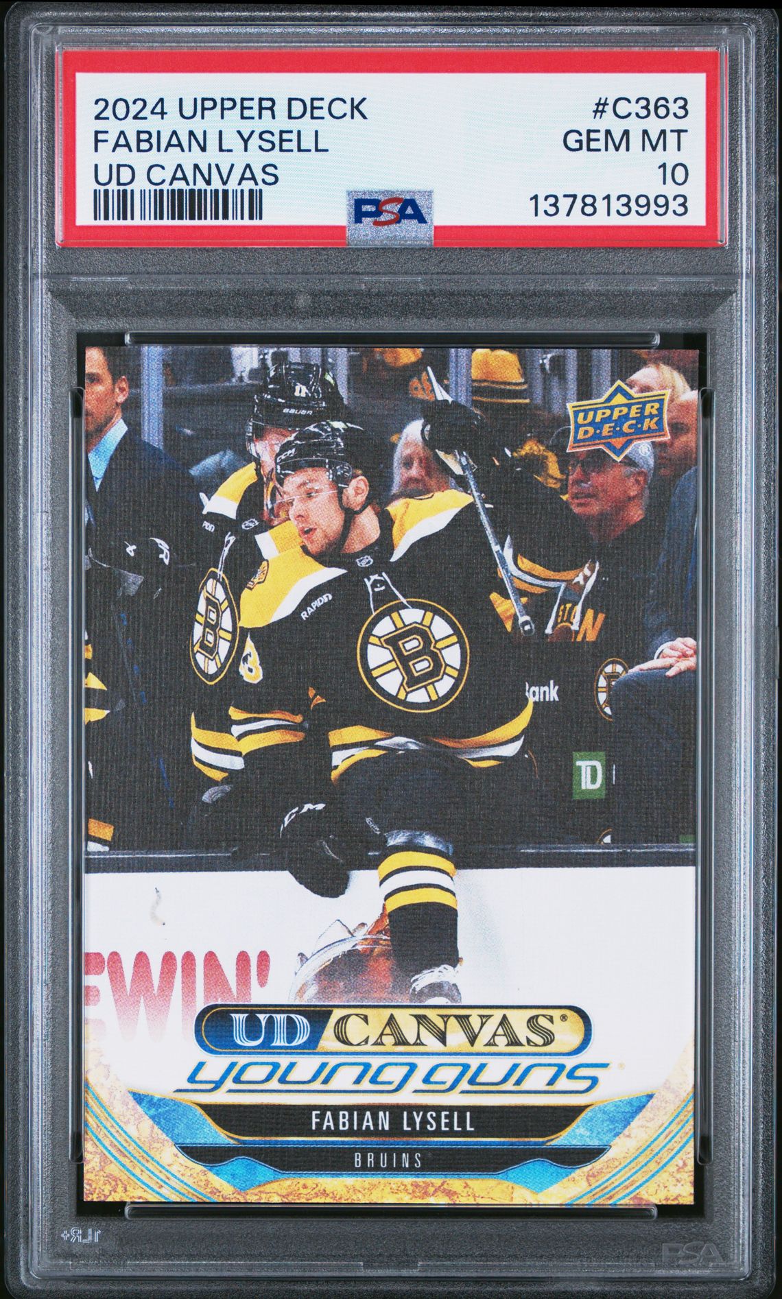 2024 Upper Deck Ud Canvas Fabian Lysell #C363 Gem Mt 10 front