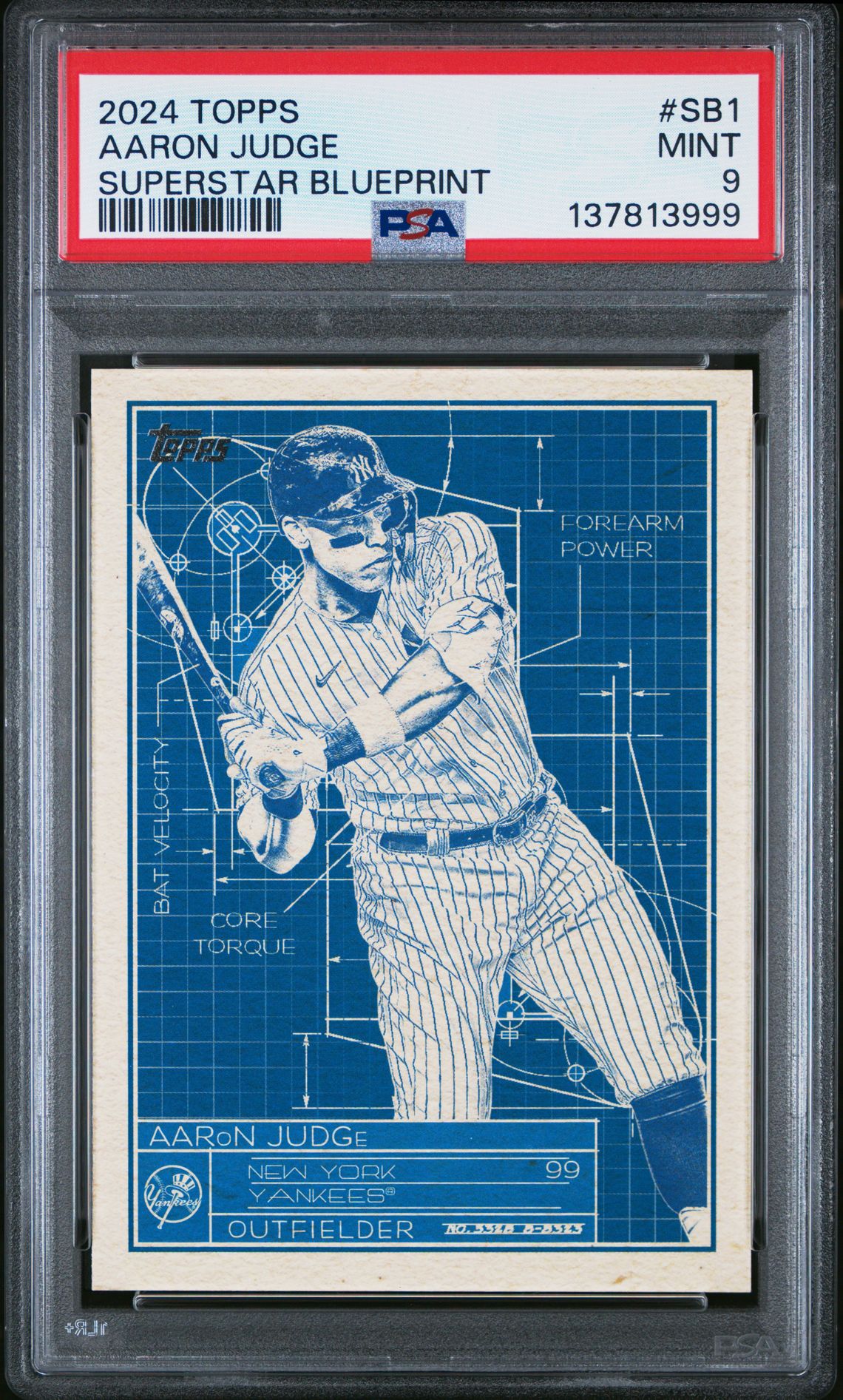 2024 Topps Superstar Blueprint Aaron Judge #Sb1 Mint 9 front