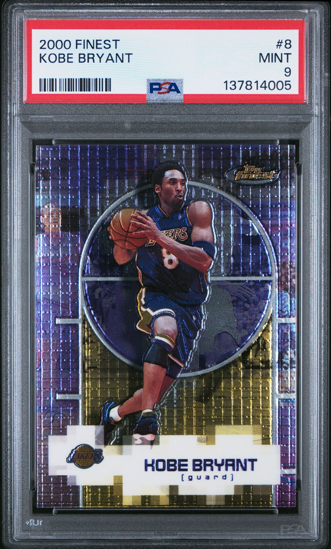 2000 Finest Kobe Bryant #8 Mint 9 front