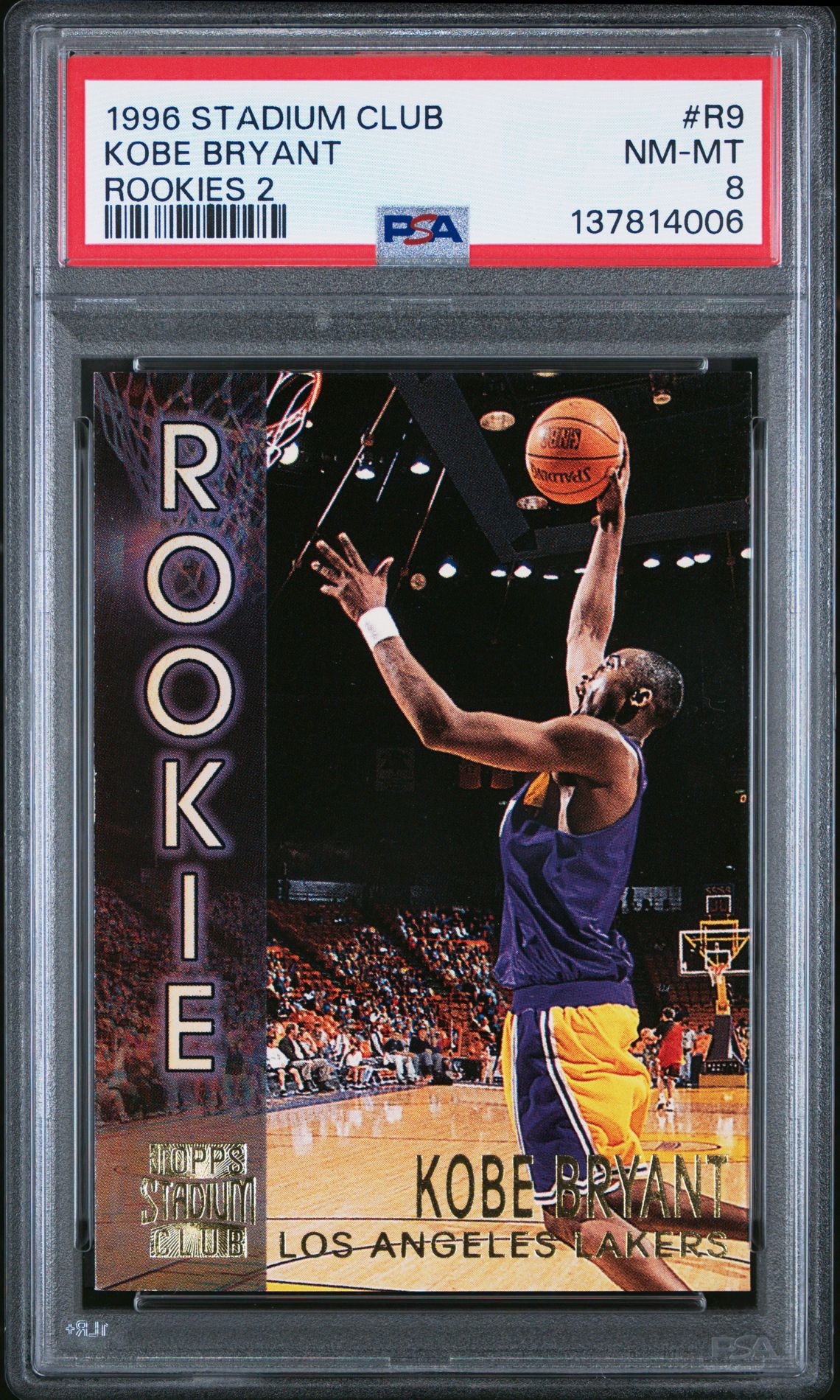 1996 Stadium Club Rookies 2 Kobe Bryant #R9 (Rookies 2) Nm-Mt 8 front