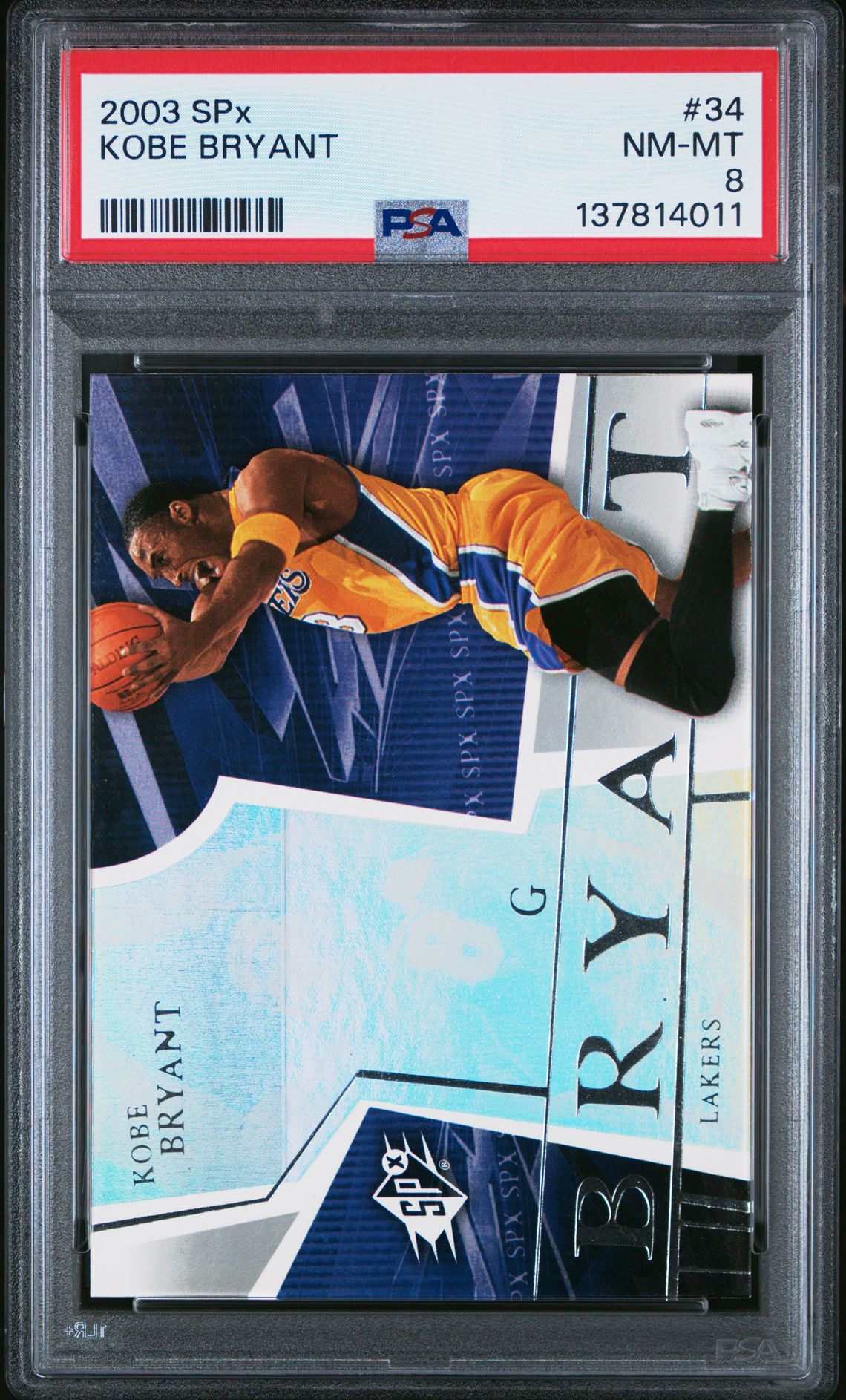 2003 Spx Kobe Bryant #34 Nm-Mt 8 front