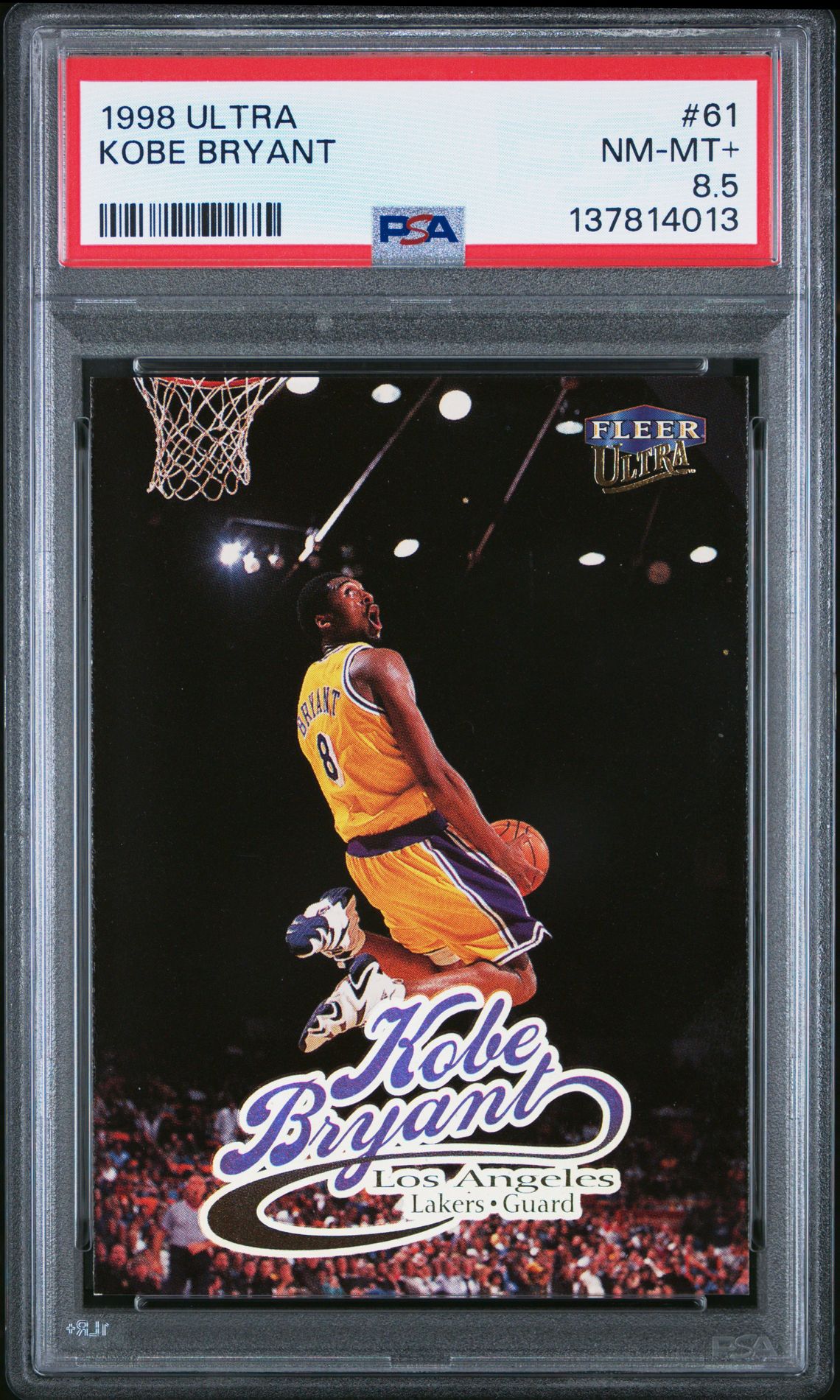 1998 Ultra Kobe Bryant #61 Nm-Mt+ 8.5 front