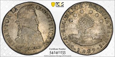 1827-PTS JM 8 Sol KM-97  Ag N1