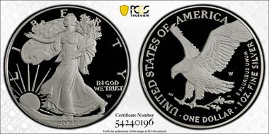 2022-W  $1 Silver Eagle PR69DCAM