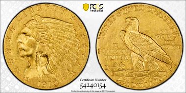1910 $2.50 AU55