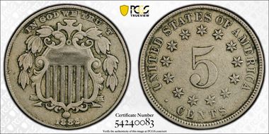 1882 5C VF35