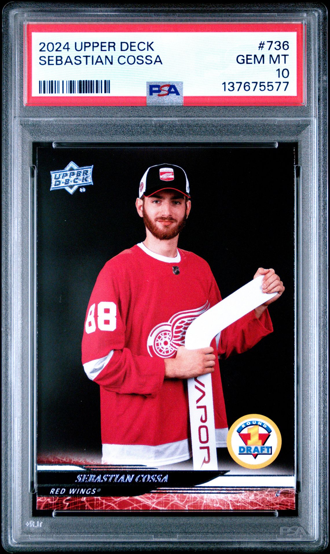 2024 Upper Deck Sebastian Cossa #736 Gem Mt 10 front