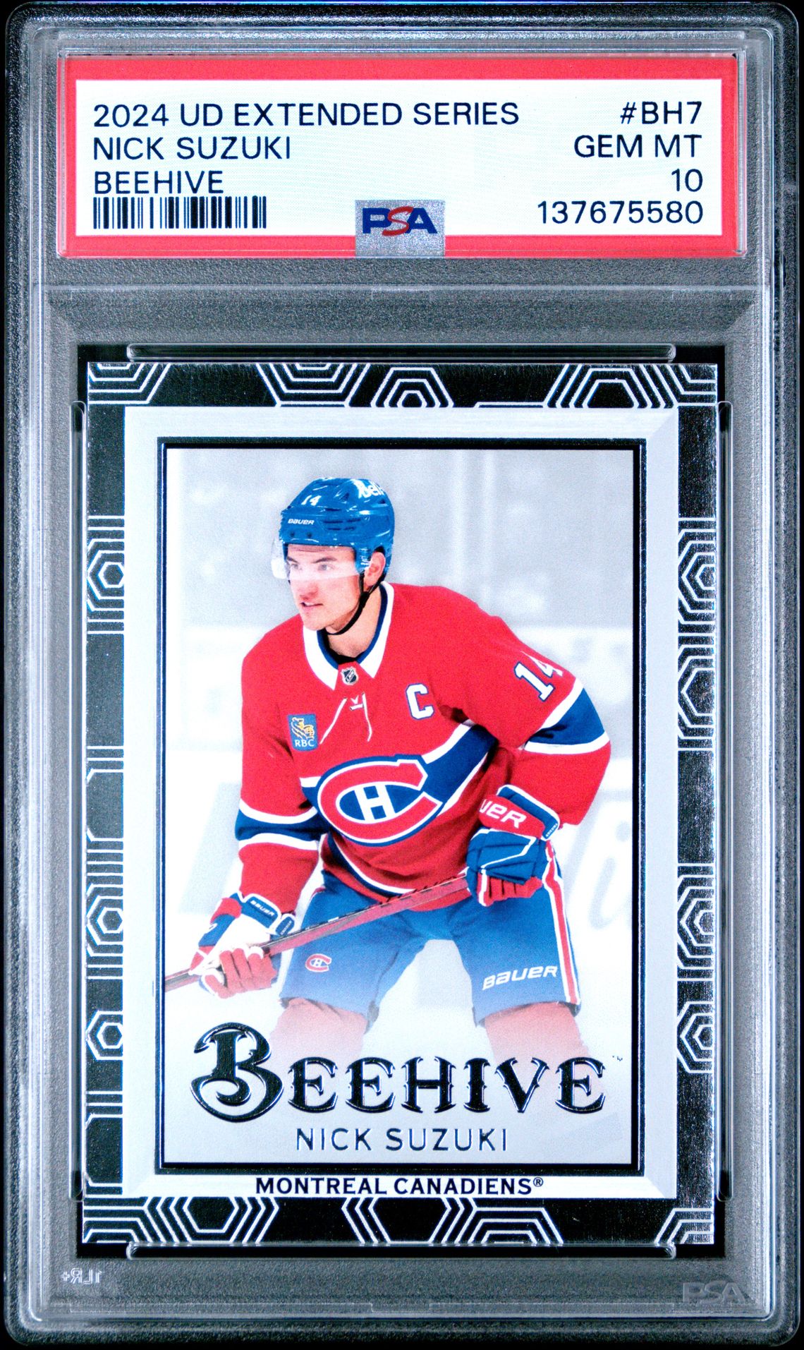 2024 Upper Deck Extended Series Beehive Nick Suzuki #Bh7 Gem Mt 10 front