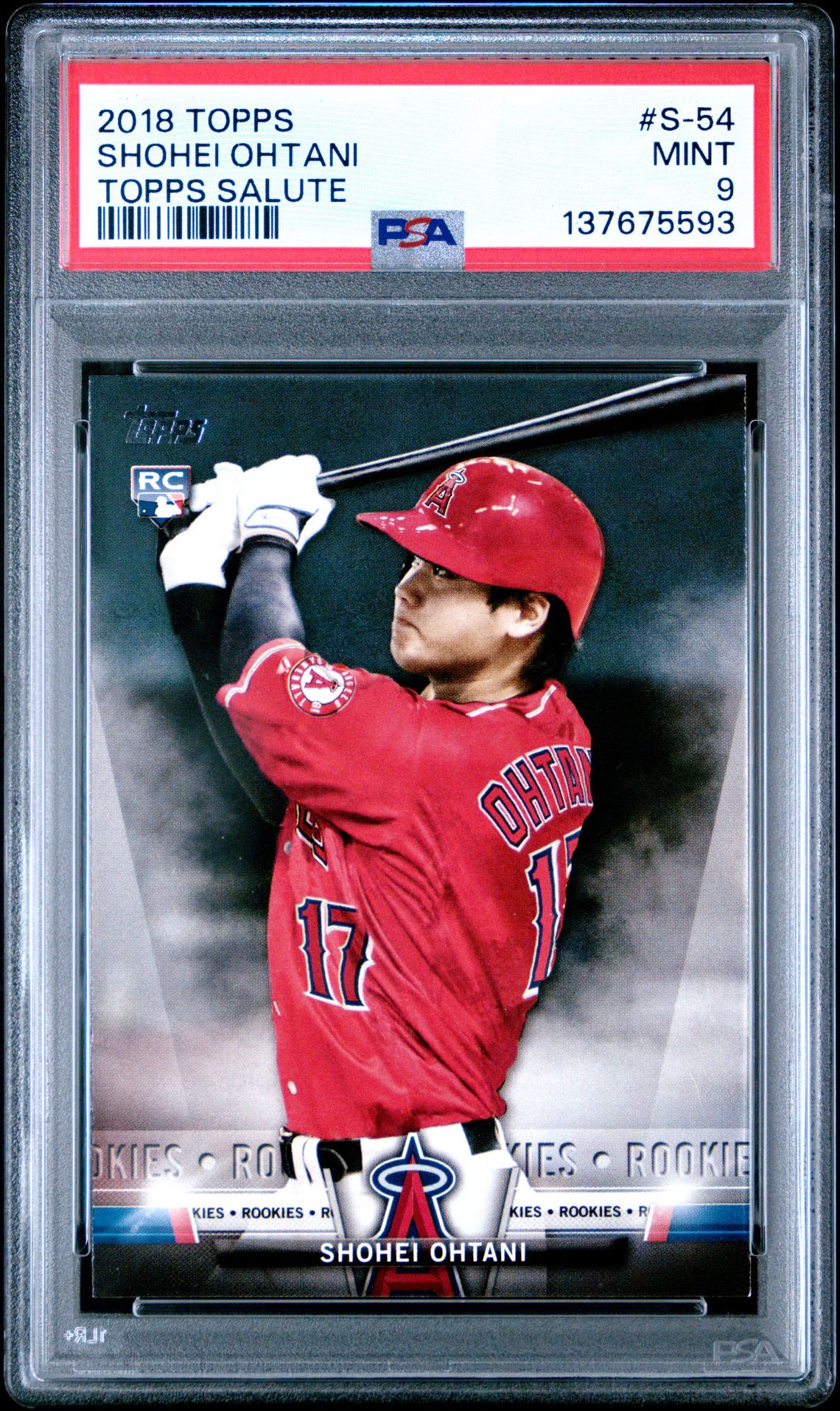 2018 Topps Topps Salute Shohei Ohtani #S-54 (Topps Salute) Mint 9 front