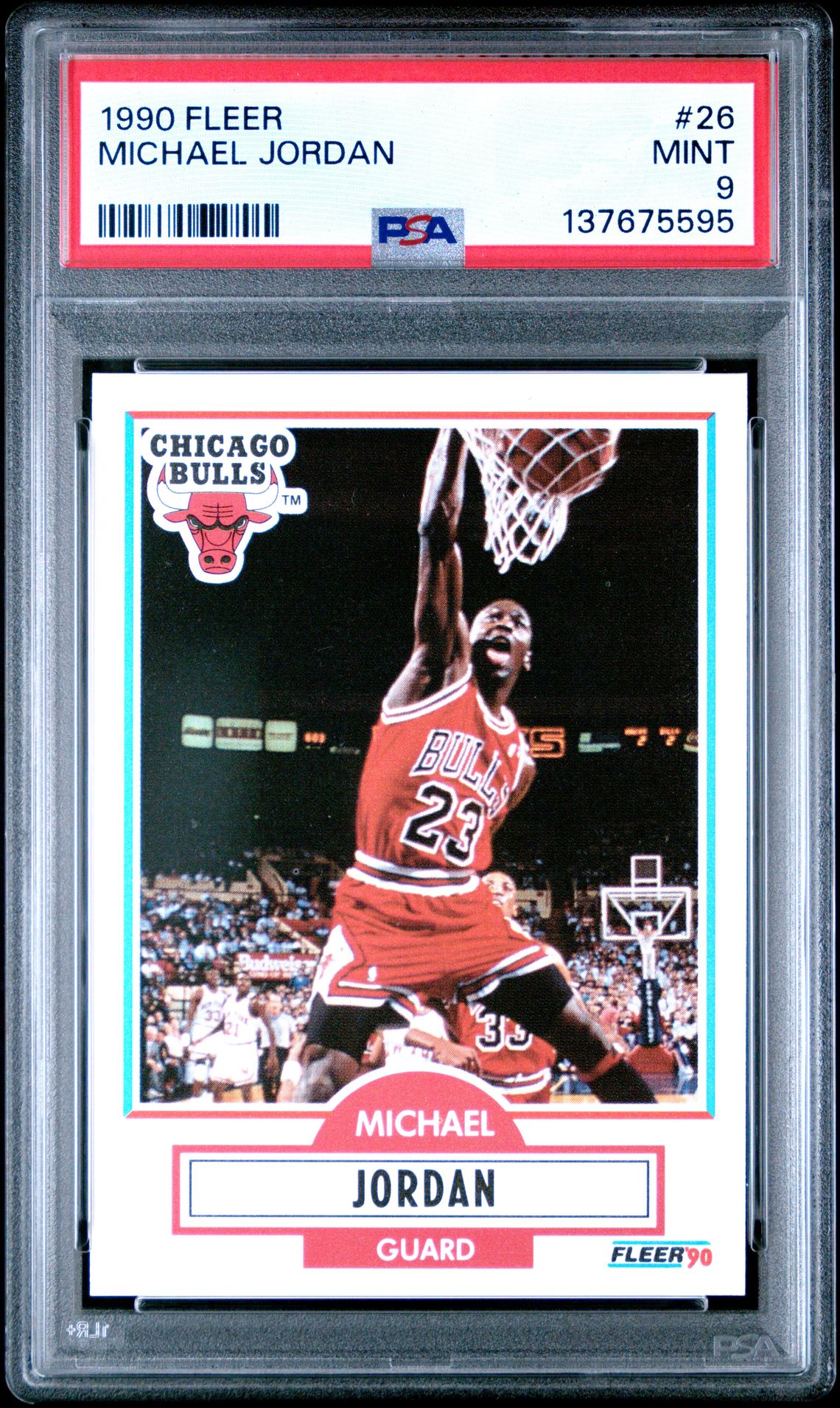 1990 Fleer Michael Jordan #26 Mint 9 front