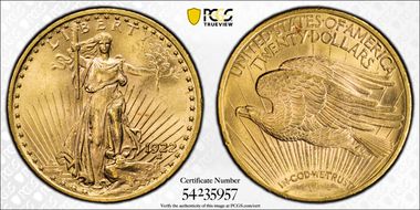 1922 $20 MS64