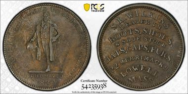 1834 AE Token HT-174, S.L. Wilkins XF40BN