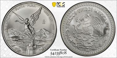 1999-Mo Onza Libertad Ag MS69