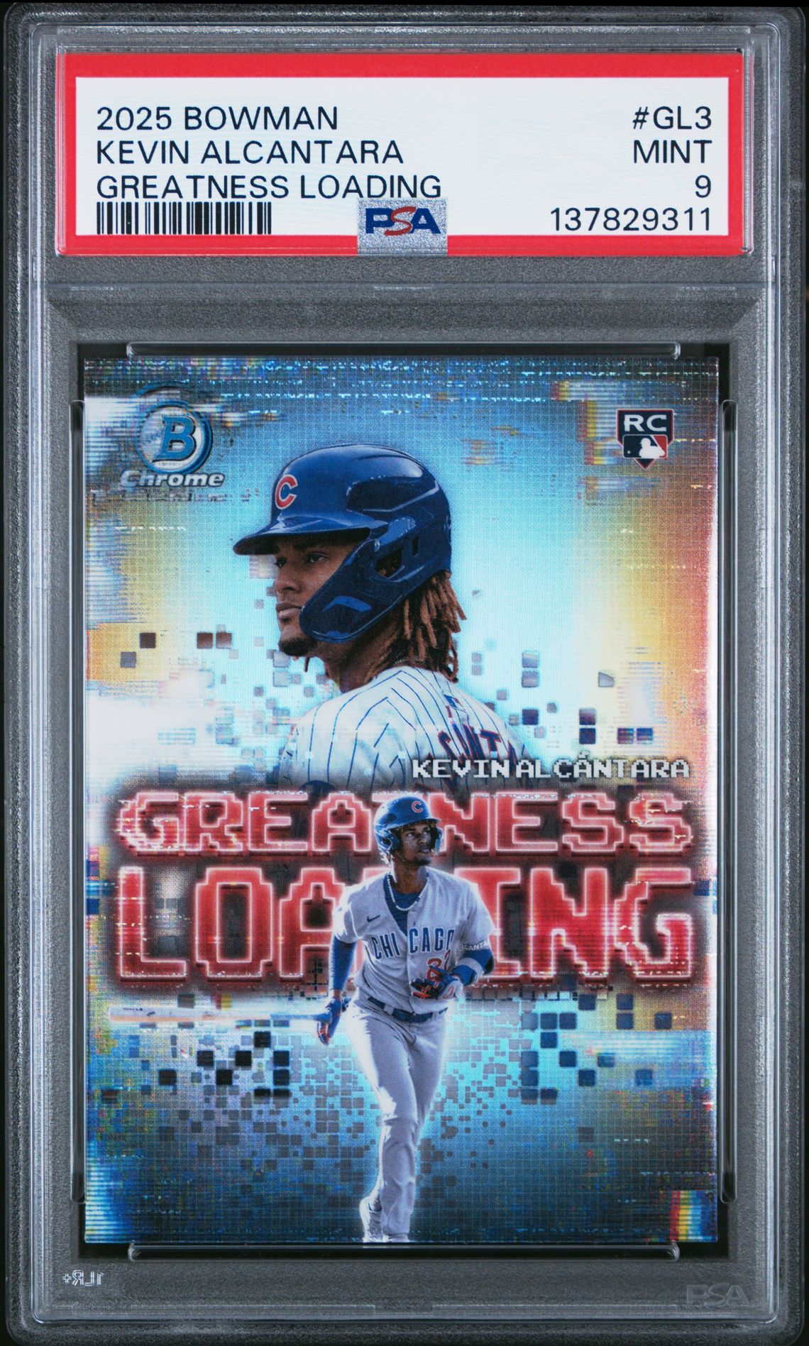 2025 Bowman Greatness Loading Kevin Alcantara #Gl3 Mint 9 front